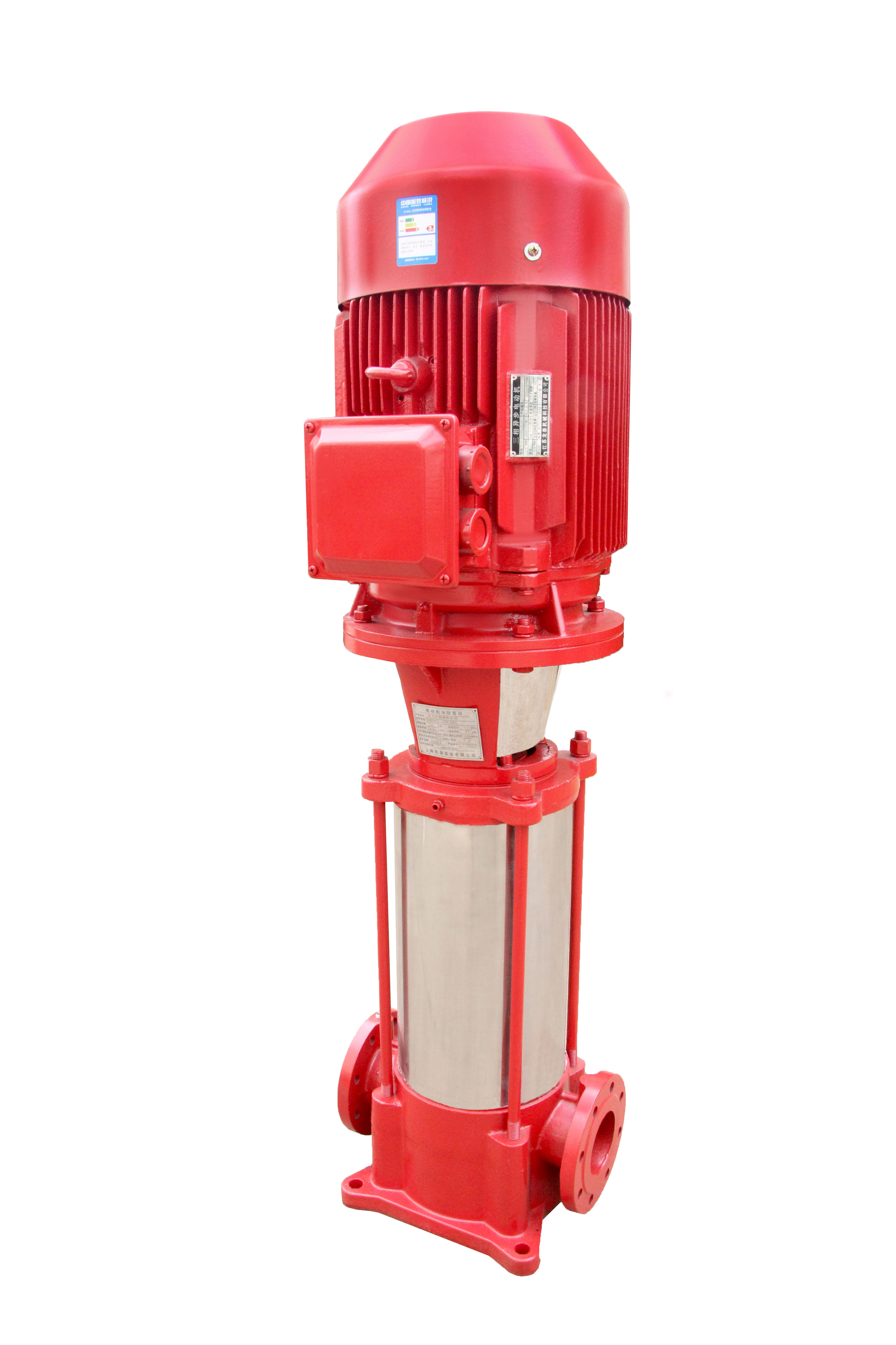 易于维护 XBD-I 立式中低压多级消防泵，用于社区消防供水